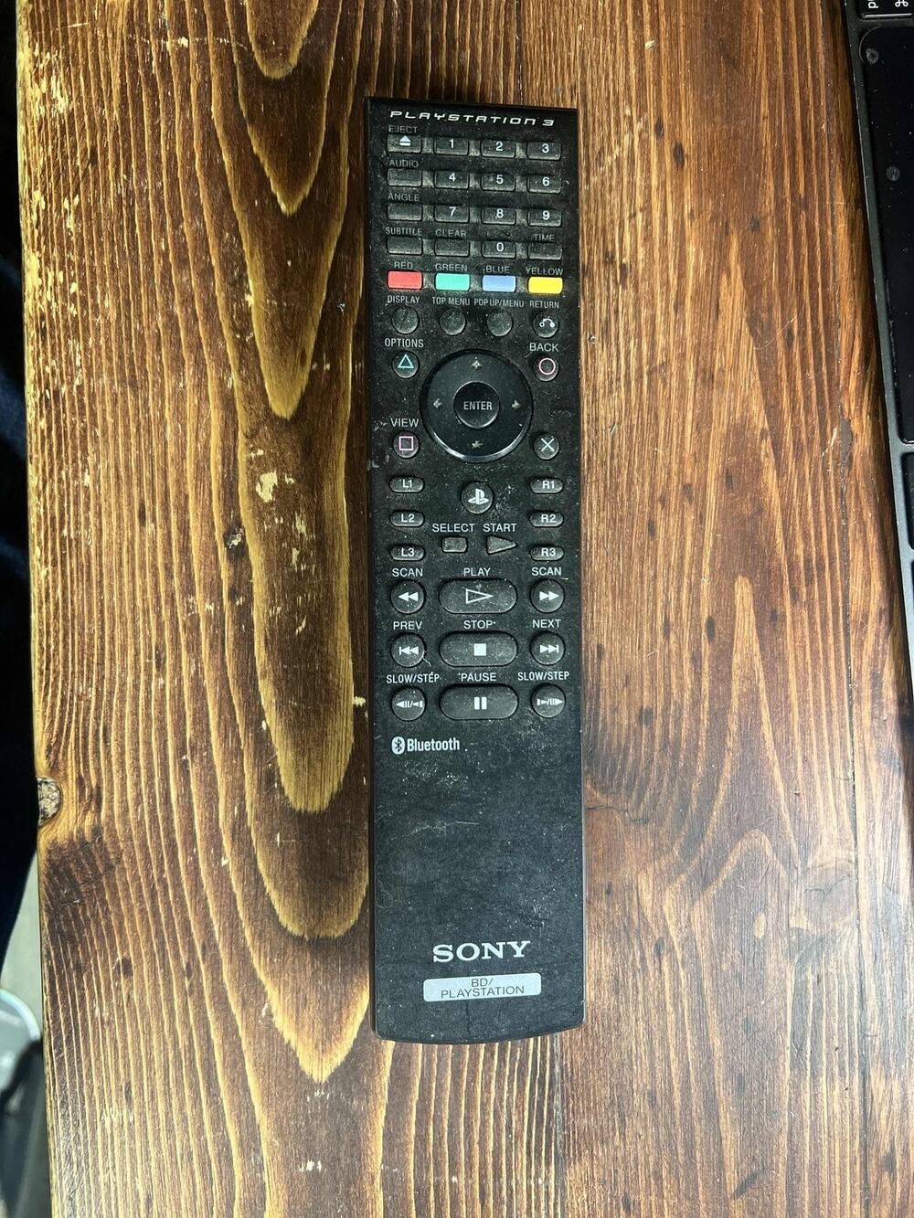 Sony PS3 Blu-ray Remote Control CECH-ZRC1U Black UNTESTED